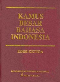 Image of Kamus Besar Bahasa Indonesia Edisi ke Tiga