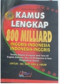 Image of Kamus Inggris-indonesia, indonesia-inggris 800 Milliard